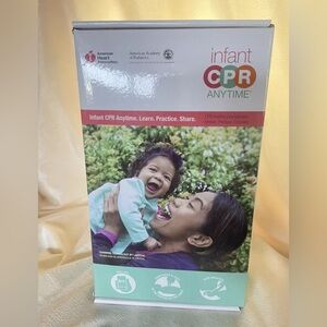 INFANT CPR Anytime Kit AHA Heart Association DVD Training + Baby Manikin